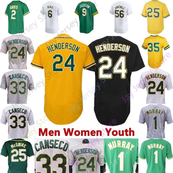 Baseball -Trikot Alex Wood Rickey Henderson Miguel Andujar Jacob Wilson Kyler Murray McGwire Reggie Jackson Jose Canseco Toro Bleday Butler Ruiz Allen Diaz Gelof