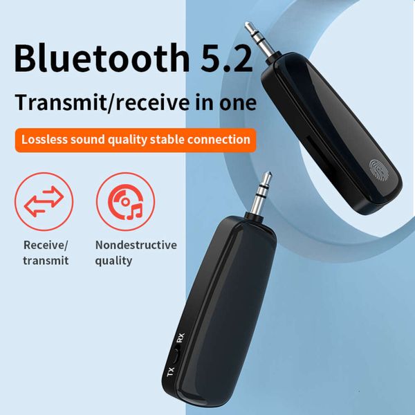 5.2 Ricevitore due in uno Adattatore per auto AUX TV Computer Trasmettitore Bluetooth