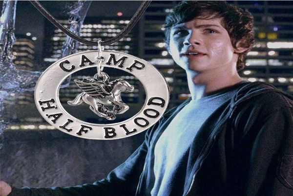 Filme percy jackson acampamento meio sangue cavalo voador pingente colares jóias presentes corda colar emenda acessórios6864953