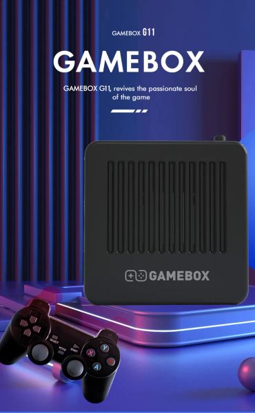 Консоли Hot G11 Gamebox Dual System Android 10000+ ретро -консоли видеоигр HD TV Game Player Беспроводные контроллеры для Arcade Games PSP