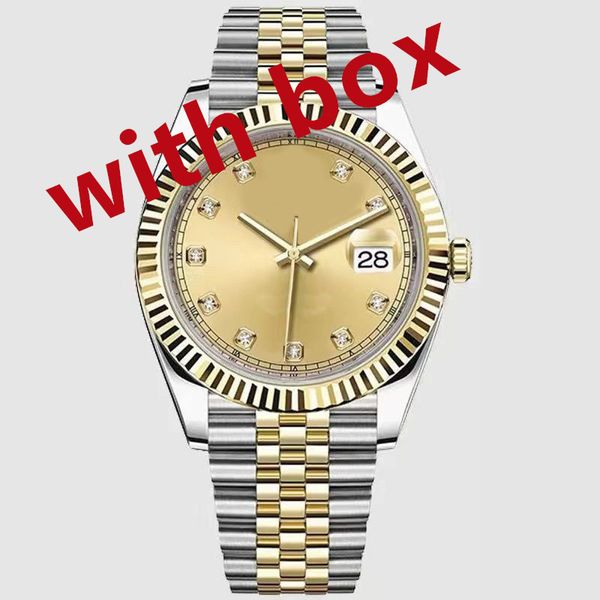 Mechanische Uhr Automatik Designeruhren Herren große Lupe Top V3 Montre de Luxe Edelstahl Saphir solide Schließe Armbanduhren Mode Datejust SB014 B4