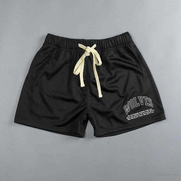 Designer-Shorts für Herren, Wölfe, Sport, Mesh, übergroß, Fitness, Workout, Bodybuliding, Herren, Fitnessstudio, Kleidung, Sommer, Basketball, Laufen, DesignerKPFD