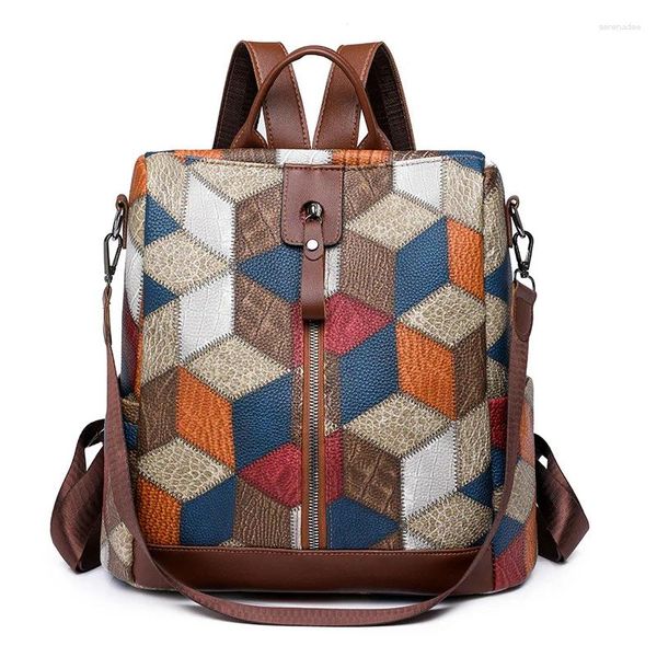 Школьные сумки XZAN, женская сумка Mochila, 2024, модный уличный трендовый рюкзак, большой вместительный дорожный рюкзак для женщин, продажа
