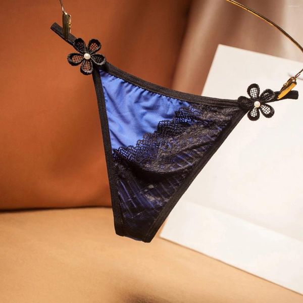 Calcinha feminina mais sexy para mulheres sexy lingerie cor colisão renda tanga cinto fino sedoso traceless mulher roupas