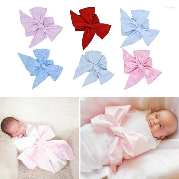 Coperte 2024 Baby Po Props Born Swaddle Sash Maternity Bow Pography Accessori Abiti per foto infantili