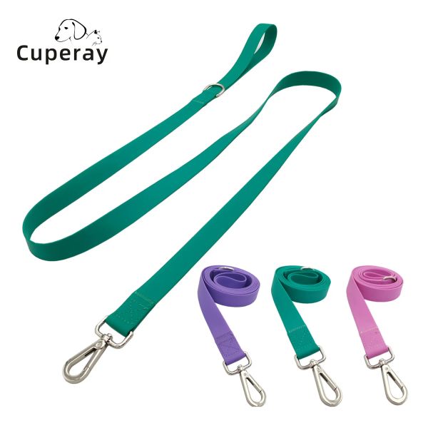 Guinzagli Guinzaglio per cani in PVC Avvolgente Fettuccia in gomma Impermeabile Guinzaglio per cani da 150 cm Silicone con chiusura in metallo per passeggiate e addestramento del cane