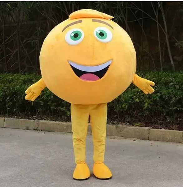 2024 Costume della mascotte del fagiolo giallo di Halloween per la personalizzazione del supporto di spedizione gratuita per la vendita della mascotte del personaggio dei cartoni animati del partito