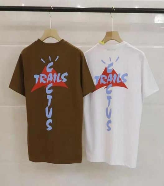 Men039s футболки Cactus Jack футболка мужская летняя мода рубашки с короткими рукавами с принтом Association Tee6720599