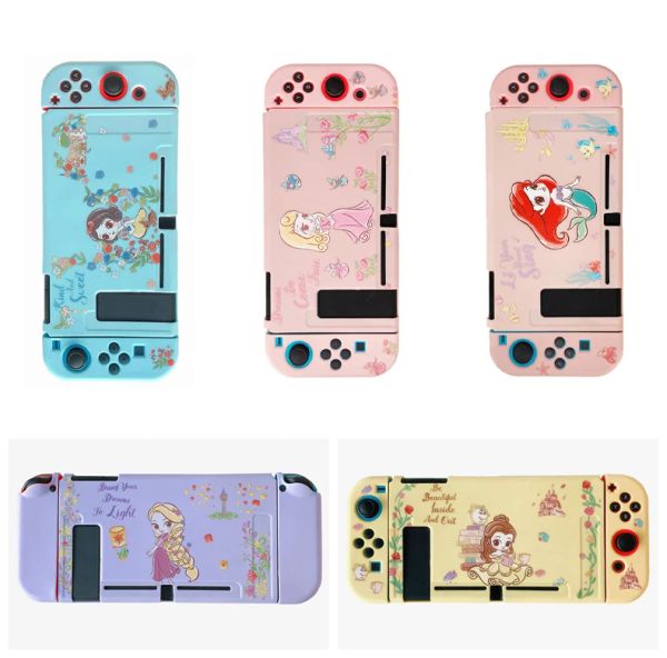 Cases Cute Girl Princess Soft TPU Skin Schutzhülle für Nintendo Switch NS JoyCon Controller Schutz Rückseite Gehäuse Shell Cover