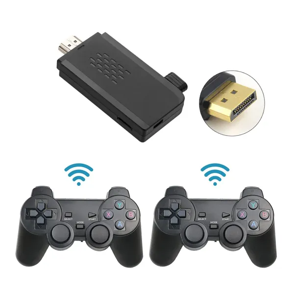 Console Wireless Retro Game Stick con 10000+ vecchi giochi arcade classici Plug Play Console per videogiochi Extreme Mini Game box per TV NES