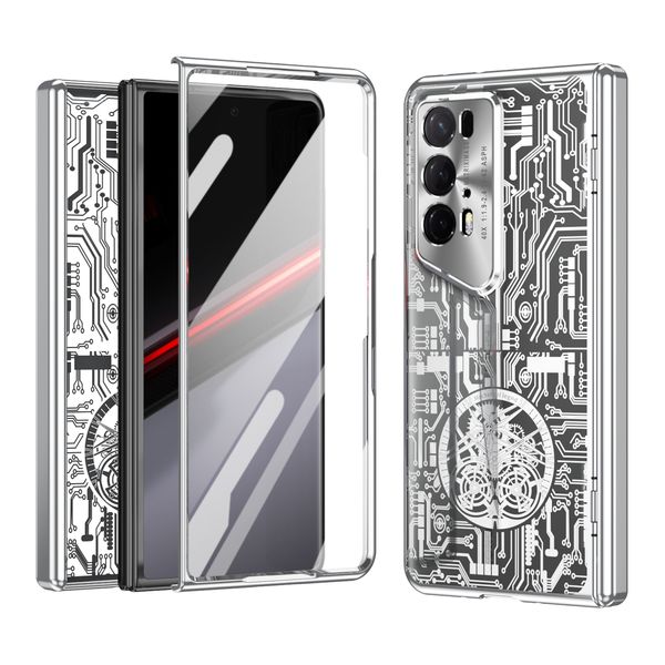 Mechanical for Honor Magic V2 RSR Porsche Design Case Glass Film Clear Protection Cover