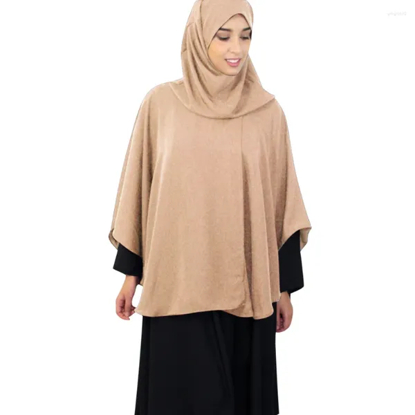 Roupas étnicas Grande Khimar Mulheres Muçulmanas Oração Uma Peça Hijab Overthead Tops Vestuário Xaile Niqab Burqa Árabe Capuz Cape Islam Ramadan