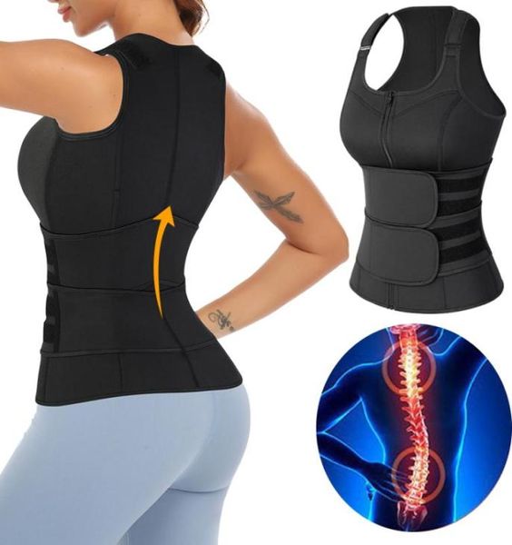 Feminino ajustável postura corrector volta apoio cinta ombro lombar cintura coluna cinta alívio da dor cinto ortopédico 2206307224019