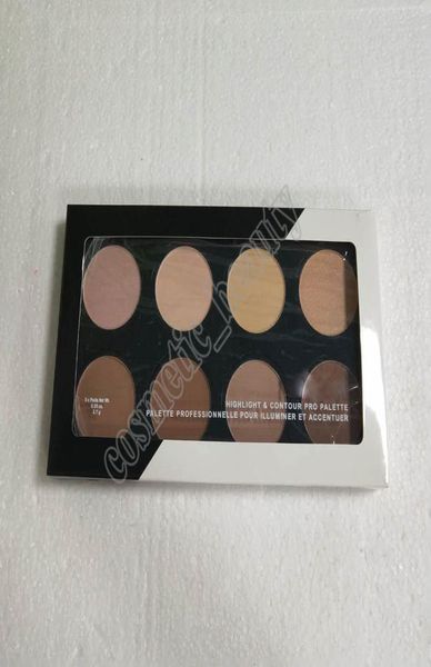 2018 Highlight Contour Pro Pattle Recensione Fondotinta in polvere pressata per il viso Grooming Shadow Powder Palette Trucco Cosmetico 8 Col8620988