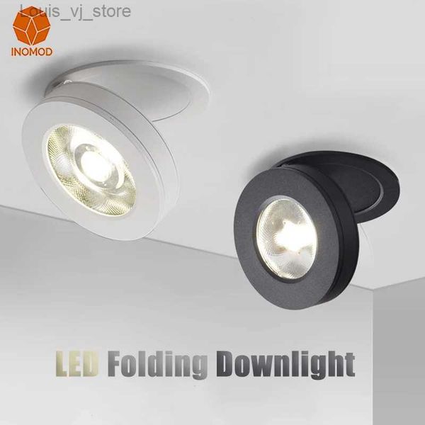 Downlights, Einbau-Downlight, eingebettete Deckenleuchte, Klappladen, Haushalt, Gewerbe, hohe Helligkeit, LED-Strahler YQ240226