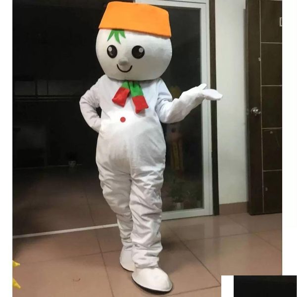 Trajes de mascote Halloween traje de boneco de neve tema de desenho animado personagem adt tamanho natal carnaval festa de aniversário fantasia roupa drop deliv dhmzh