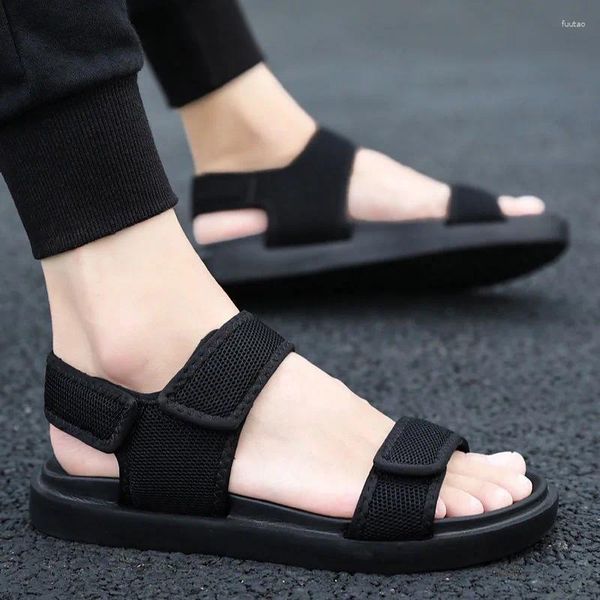 Sandálias masculinas verão praia homem ao ar livre casual leve moda eva chinelo sandália confortável antiderrapante DM-59