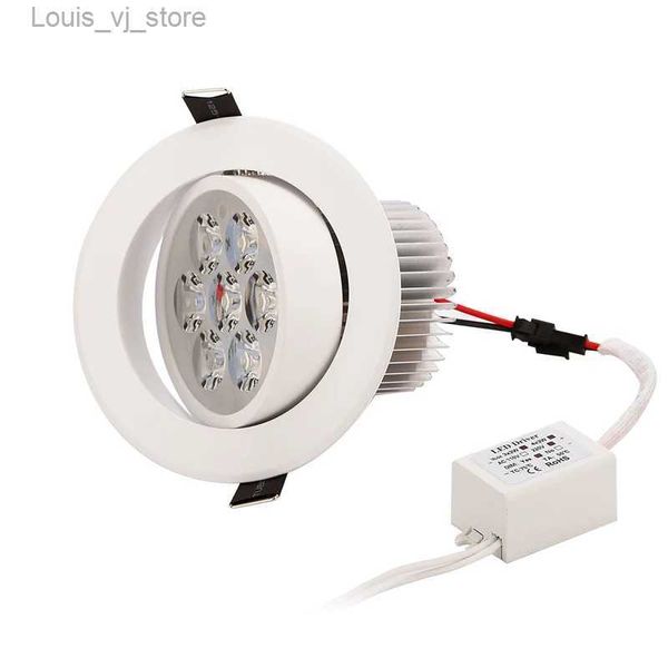 Downlights 4pc downlight led luzes de ponto lâmpada 3w 4 5 7 pode ser escurecido 110v 220v suporte dropshipping atacado yq240226