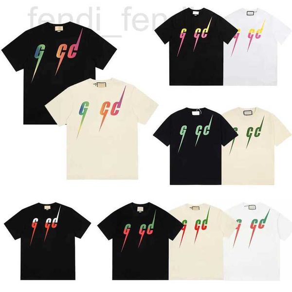 Мужские футболки дизайнерские G Family High Edition Летняя мода Брендовая футболка из чистого хлопка с коротким рукавом Свободный повседневный топ с принтом для пары Classic 27FX