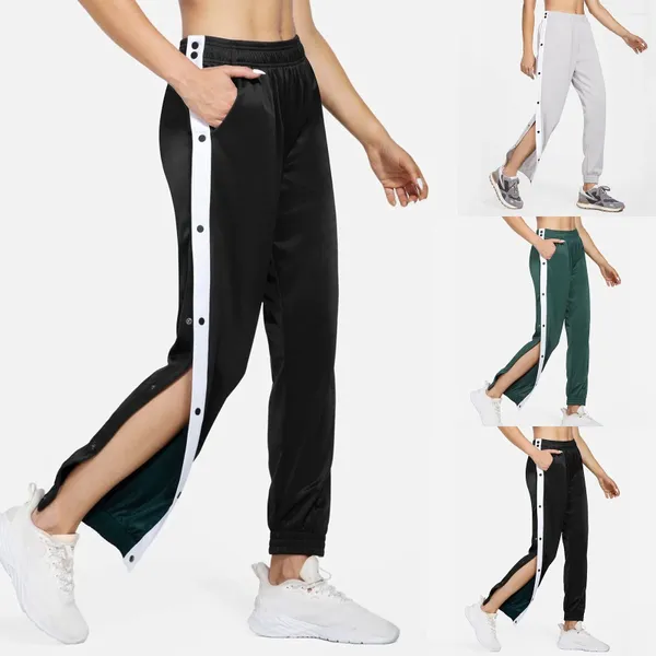 Calças femininas estilo coreano active up cônico quente lágrima treino com bolsos sweatpants calça curta para mulher casual verão