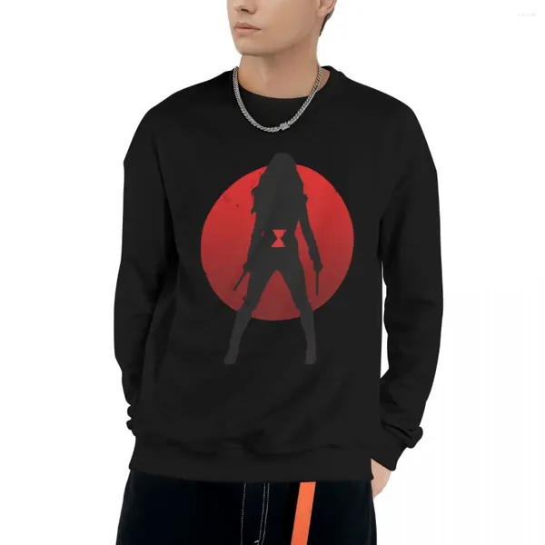Hoodies masculinos silhueta emblema moletom roupas de outono anime roupas estéticas moletom feminino