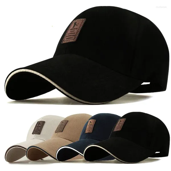 Berretti da baseball da uomo Primavera Estate Berretto da baseball in cotone Autunno Inverno Sport Solid Snapback Casquette Cappello nero originale maschile Moda Hip Hop Donna