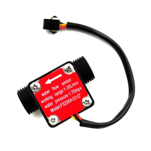 Fs200a g1/2 0.5 polegadas dn15 hall turbina sensor de fluxo de água medidor industrial sensor de fluxo de água 1-30l/min