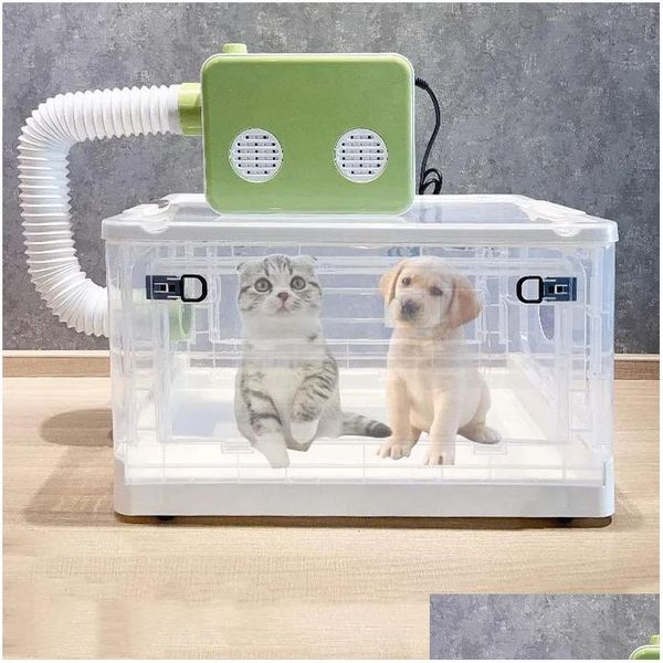 Altre forniture per cani Cabina per asciugare animali domestici Piccola cabina silenziosa per asciugare i capelli Gabinetto professionale per gatti Bagno per animali Goccia per animali Consegna Dhsjd