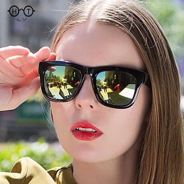 Óculos de sol unissex moda ocidental óculos de sol multi cor espelho reflexivo legal óculos das mulheres óculos de sol dos homens j240226