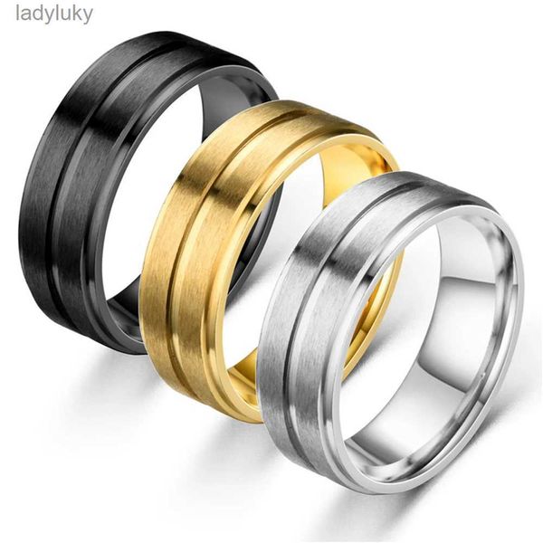Солитарное кольцо новое 8 -мм матовая нержавеющая сталь простые конструкции.