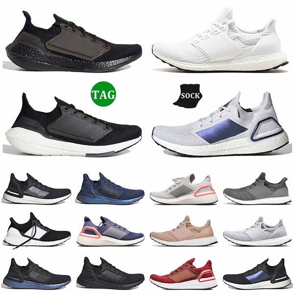 2024 OG Orijinal Koşu Ayakkabıları Ultra 4.0 DNA Ultraboosts 22 20 19 Mesh Mens Trainers Klasik Bulut Bulut Beyaz Siyah Sole Tech Indigo Runners Spor Sabahları Kadınlar Jogging Walking