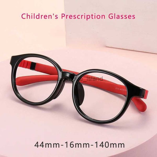 Sonnenbrillen Rahmen Kinderkinder optische Rezeptbrille weiche Silikon Kinder Rahmen süßer Kreis Jungen Mädchen Baby Brillen Hyperopia myopia brillen