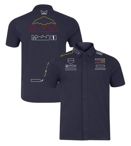 Polos maschile 2024 F1 T-shirt Team Racing Formula 1 Driver Mens Polo Shirts T-shirt Motorsport Nuova abbigliamento Fan di abbigliamento Festa Maglie Plus size H2QP