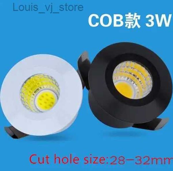 Downlights 10 Stück 3W LED-Strahler Deckenleuchte COB Mini Spot Licht Schranklampe Alumunium Körper AC85-265V Einbau in Fast Ship YQ240226