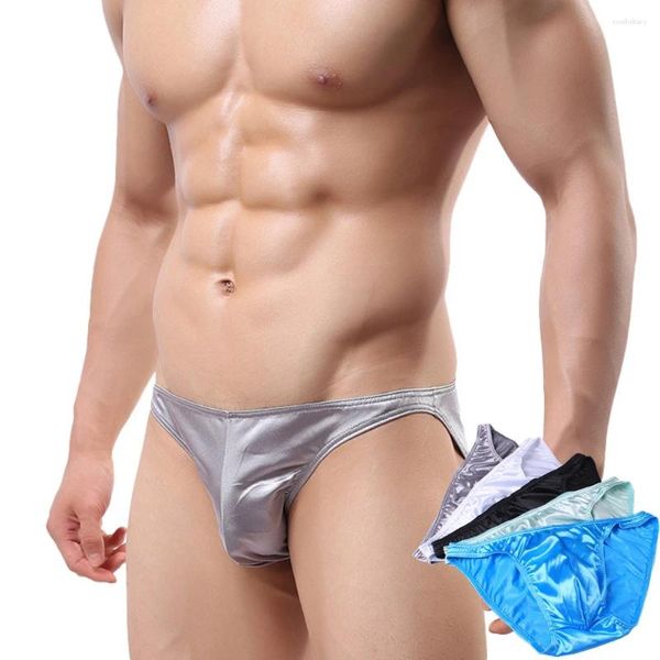 Mutande UD68a Slip intimo da uomo Moda Slip esotico Uomo Solido Uomo Mini sexy Vita bassa Nylon liscio Maschio