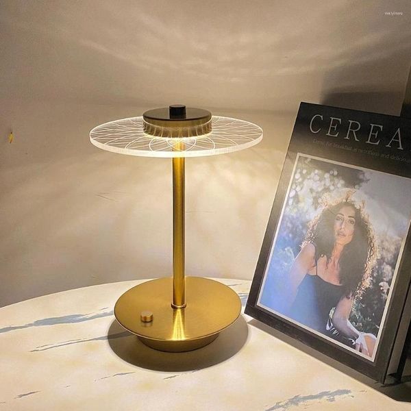 Lâmpadas de mesa LED Bar Lâmpada Touch Lights Portátil Dimmable Night Light Proteção para os Olhos de Cabeceira para Restaurante Pátio Decoração de Casa