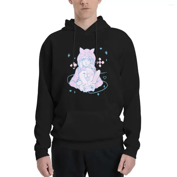 Felpe con cappuccio da uomo Danganronpa 2: Ultimate Gamer Chiaki Nanami Pastel (Danganronpa Goodbye Despair) Pullover con cappuccio