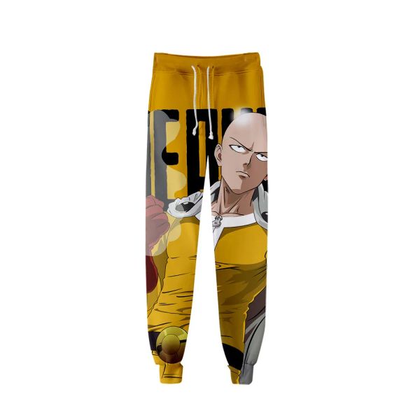 Calça de moletom Anime One Punch Man 3D Print Joggers Calças Homens mulheres desenhos animados de desenho animado esportes fitness solto Hip Hop Cosplay