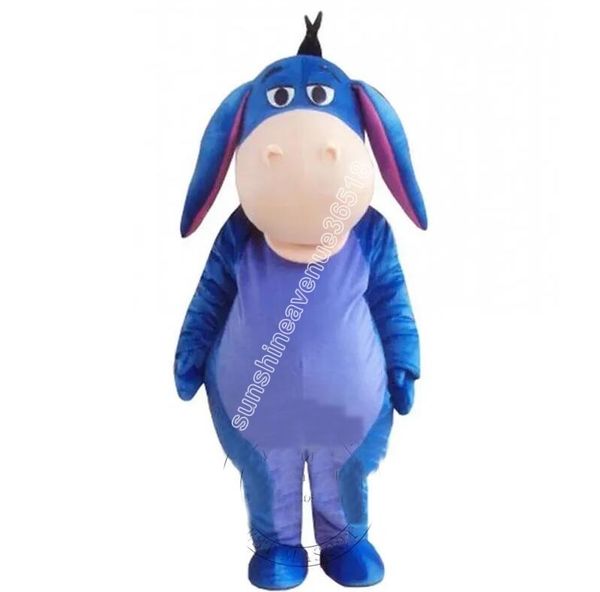 Nuovo costume da mascotte asino leggero realistico per adulti Costume operato personalizzato a tema costume