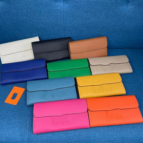 7A Tasarımcı Fermuar Cüzdan Kart Tutucu Zippy Anahtar Koruma Kartları Renkli Ünlü Paralar Deri Kadın Moda Çantası Kutu Çanta Kart Tutucu Erkek Kadın Cüzdan Uzun Çanta
