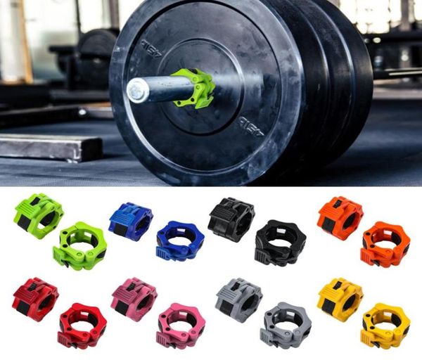 1 par de levantamento de peso spinlock barbell colar ginásio treinamento de construção corporal clipes de haltere braçadeira equipamentos de ginástica acessórios5937039