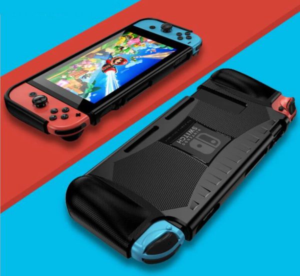 Capas para nintendo switch silicone tpu capa de proteção caso à prova de choque escudo punho ergonômico para nintend switch ns acessórios