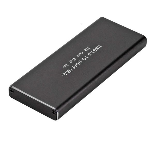 M. 2 NGFF zu USB 3.0 Solid State SATA Protokoll M.2 Tragbares Hochgeschwindigkeits-Festplattengehäuse aus Aluminiumlegierung