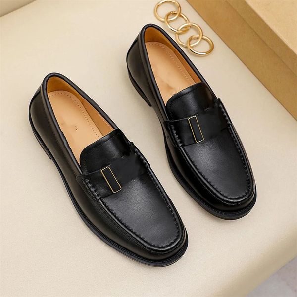 Scarpe casual mocassini scarpe eleganti Designer Men Driver Shoe Man Monte Carlo sneaker Square Buckle da uomo