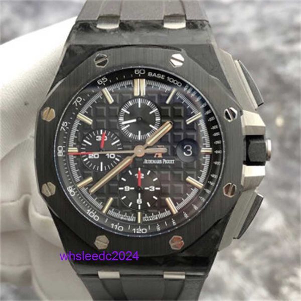 Швейцарские механические часы Audemar Pigue Epic Royal Oak Offshore Series 26400au Oo A002ca.01 Мужские часы из черного кованого карбона HB HU08