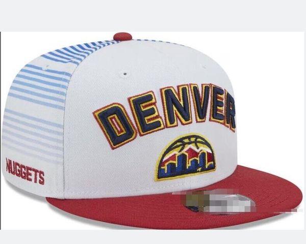 Denvers „Nuggets“ Ball Caps Casquette 2023-24 Unisex Mode Baumwolle Baseball Kappe Snapback Hut Männer Frauen Sonnenhut Stickerei Frühling Sommer Kappe Großhandel