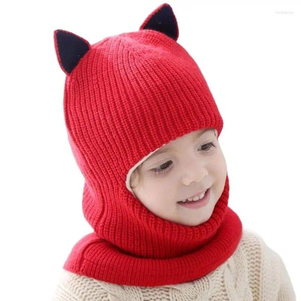 Береты Doit, зимняя шапка для детей, меховые шапочки для мальчиков, детские вязаные шапки, защищающие лицо, шею, шапки-ушанки для маленьких девочек, От 2 до 6 лет