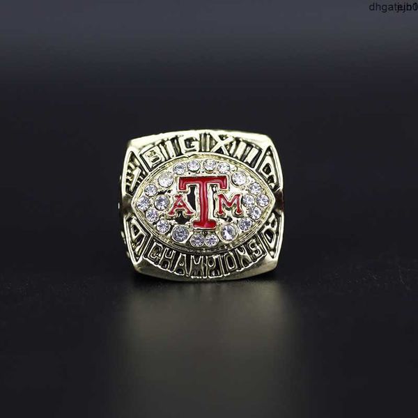 Ringas de anel comemorativo de designer Anéis NCAA 1998 Texas A M University Big12 Campeonato Sugar Bowl RWRM0CXN00M3