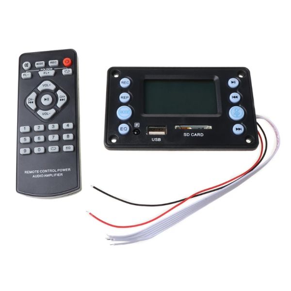 Player DC 5V 4.0 MIC Aufnahmeanschluss Bluetooth MP3 Decoder Board Modul USB SD WAV WMA APE FLAC FM mit Fernbedienung