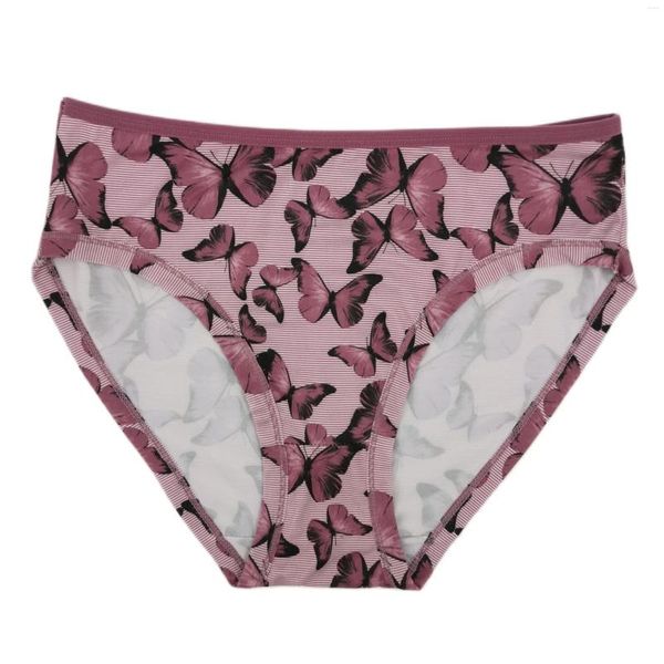 Frauen Höschen Schmetterling Print Low-rise Frau Unterwäsche Panti Sexy Hipster Panty Modal Slip Gedruckt Unterhose